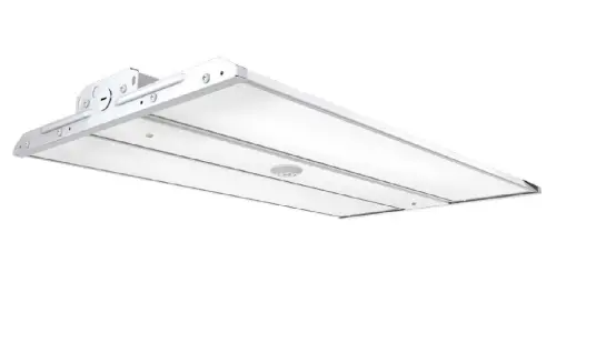 Keystone KT-HBLED215PS-2FB-8CSD-VDIM-P /TAA Linear LED Highbay featuring Power and Color Select, 2ft Long, 215W/175W/135W, 120-277V Input, Frosted Lens, 4000K/5000K, 0-10V Dimmable. TAA compliant