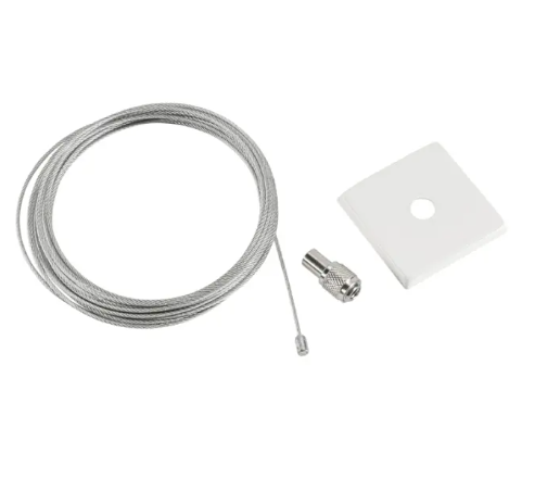 Keystone KT-LALED-2SC-3-NF-KIT 2" Square Canopy Cover Non-Feed Kit - Masonry Mount - White