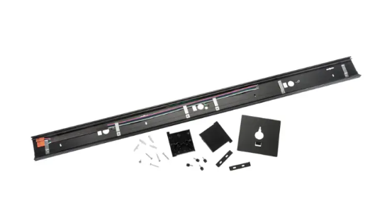Keystone KT-LALED-4A-WM-KIT-B Wall Mounting Kit for 48" Series A Linear Arch Fixtures, Black