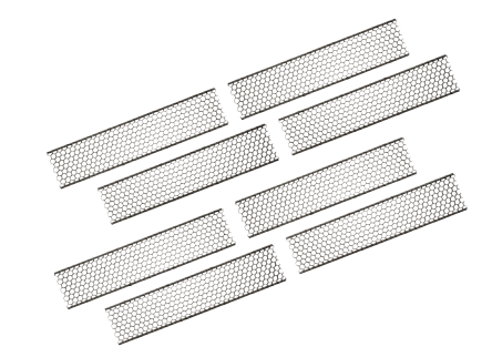Keystone KT-LALED-8A-LVR-1-KIT Hexagonal Louver Kit for 8ft Series A Linear Arch Fixtures. Louver compatible end caps sold separately