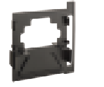 Keystone KT-LALED-A-LBR-WM-B Black Wall-Mount Linking Bracket for End-to-End Connections