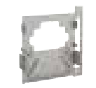 Keystone KT-LALED-A-LBR-WM-S Silver Wall-Mount Linking Bracket for End-to-End Linear LED Fixture Connections