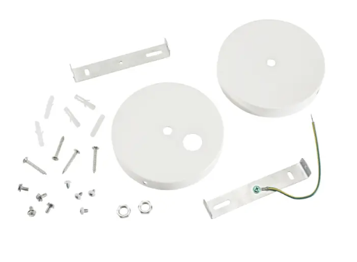 Keystone KT-LALED-CANOPY-1-KIT Canopy Kit with Strain Relief for Linear Arch Fixtures, White