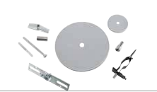 Keystone KT-LALED-CC-UNV-NF-KIT-S /A Universal Canopy Cover Non-Feed Kit - Multi-Mount - Silver (2" & 5" Circular Covers)