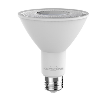 Keystone KT-LED10PAR30-F-830 /G2 PAR30 Long Neck Flood, 75W Equivalent, 40 Deg Beam Angle, E26 Medium Base, 3000K, 80 CRI, Gen 2