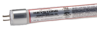 Keystone KT-LED12T5HE-48G-835-E /G2 12W T5 Type C LED Tube, CCT 3500K, > 82 CRI, 0–10V Dimming
