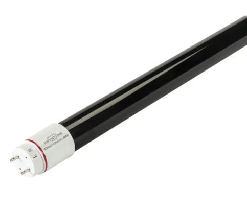 Keystone KT-LED12T8-48G-BL-D-CP 48" Black Light LED Tube Lamp, UV-A, Peak Wavelength 365nm, Single End Wired, Wattage 12W, Voltage 120/277V