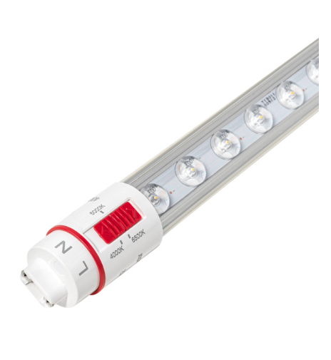 Keystone KT-LED16T8-36P2SO-8CSK-DX2 36in 16W LED Sign Tube, Double Sided, Clear Optical Lens, Color Select (3CCT-4000/5000/6500K), Double & Single Ended, Rotatable R17d End Caps, 120-277V Input