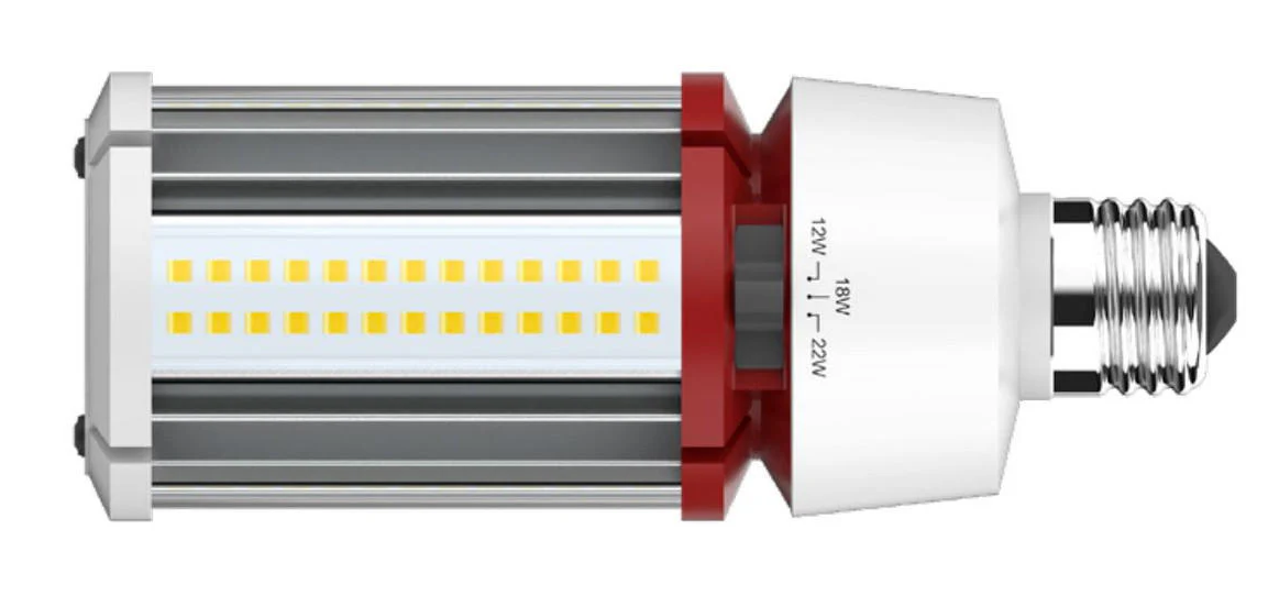 Keystone KT-LED27PSHID-E26-840-D /G4 LED HID Replacement Lamp, Power Select 27/22/18W, E26 Base, 4000K, 120-277V Input, DirectDrive