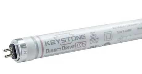 Keystone KT-LED25T5HO-48GC-840-DX2 /G2 4 ft. LED T5 HO Tube, Shatter-Proof Coated Glass, Wattage 25W, Voltage 120-277V Input, 4000K, Direct Drive, Single or Double Ended, 80+CRI, Gen 2