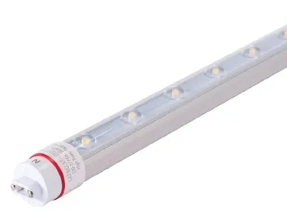 Keystone KT-LED47T8-108P2S-865-D /G2 108" LED Sign Tube, Double Sided Output and Rotatable R17d End Caps, Wattage 47W, Voltage 120V-277V, Color Temperature 6500K, Clear