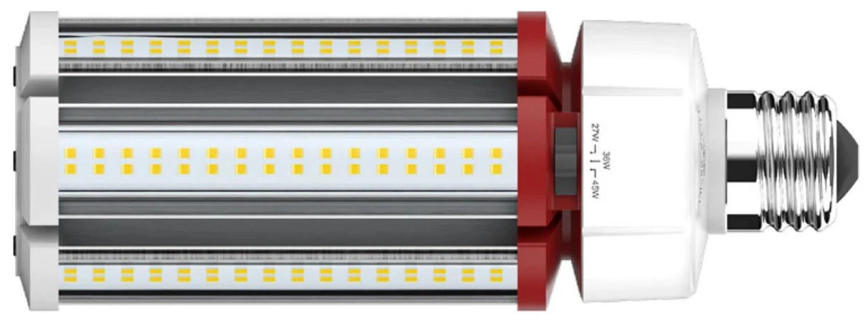 Keystone KT-LED45PSHID-E26-830-D /G4 LED HID Replacement Lamp, Power Select 45/36/27W, E26 Base, 3000K, 120-277V Input, DirectDrive