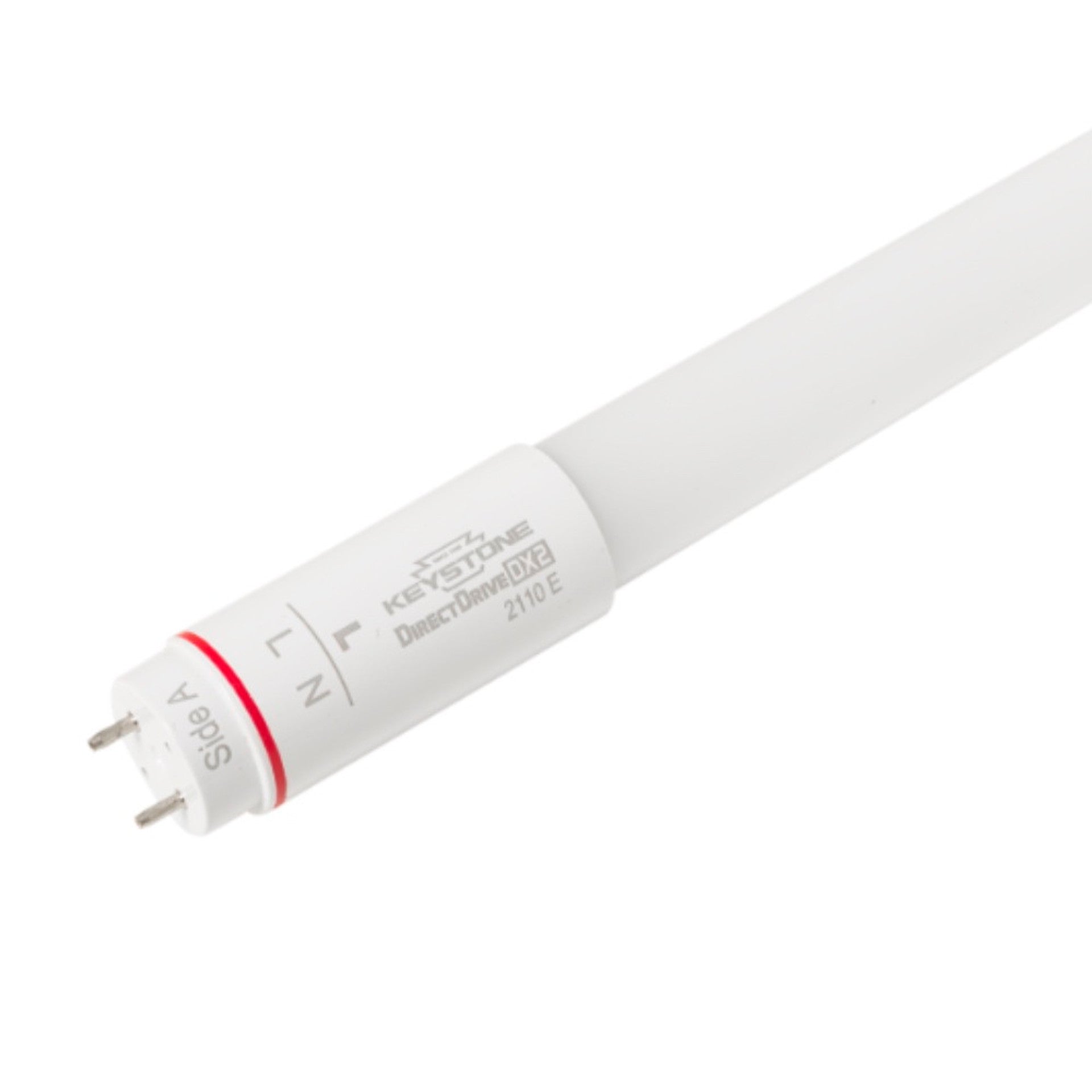 Keystone KT-LED9T8-24G-835-DX2 /USA 2ft LED T8 Tube, Made in USA - BAA/TAA, Glass Construction, Wattage 9W, Voltage 120-277V Input, Color Temperature 3500K, Direct Drive, Single or Double Ended