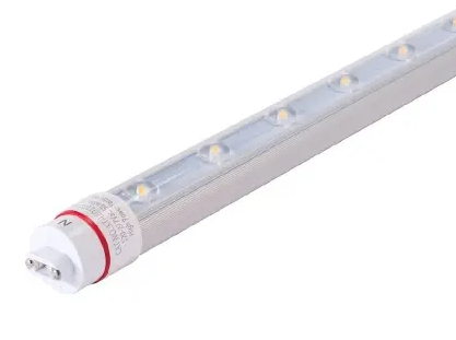 Keystone KT-LED11T8-48P1S-840-D /G2 48-in LED Sign Tube, Single Sided Output And Rotatable R17D End Caps, Wattage 11W, Voltage 120V-277V, Color Temperature 4000K, Clear