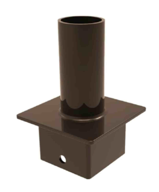 Keystone KT-PMTT-4SQ-SV Tenon Top Mount 4" Square Pole Adapter