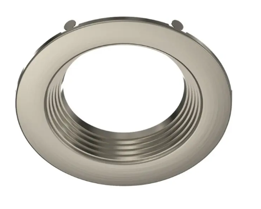 Keystone KT-RDLED-4B-BN-TRIM Interchangeable Trim for 4" Advanta Remote Driver LED Downlights, Brushed Nickel