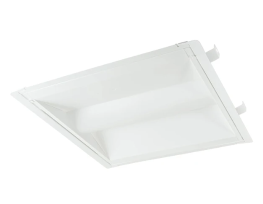 Keystone KT-RKIT24PS-22DB-8CSA-VDIM 2X2 LED Center Basket Doorframe Retrofit Power/Color Select 24/18/15W 120-277V Input 3500/4000/5000K Frosted Lens 0-10V