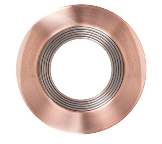 Keystone KT-TRIM-RD-6CB-BR 6 in Interchangeable Trim for Baffled 6in Residential Circular Downlight, Bronze