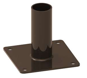 Keystone KT-WMT-S Wall Mount Tenon, Single 2 3/8", Bronze