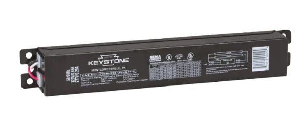 Keystone KTEB-232-UV-IS-N-P-DP Electronic Ballast, 2 x F32T8, .88 BF, 120-277V, Instant Start