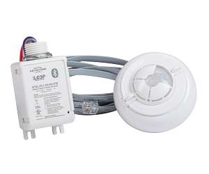 Keystone KTSL-FC1-UV-KO-PIR Bluetooth Mesh Wireless Fixture Controller for SmartLoop System with remote mountable daylight and PIR motion sensor. 120-277V. 3A Max Load with 0-10V Dimming