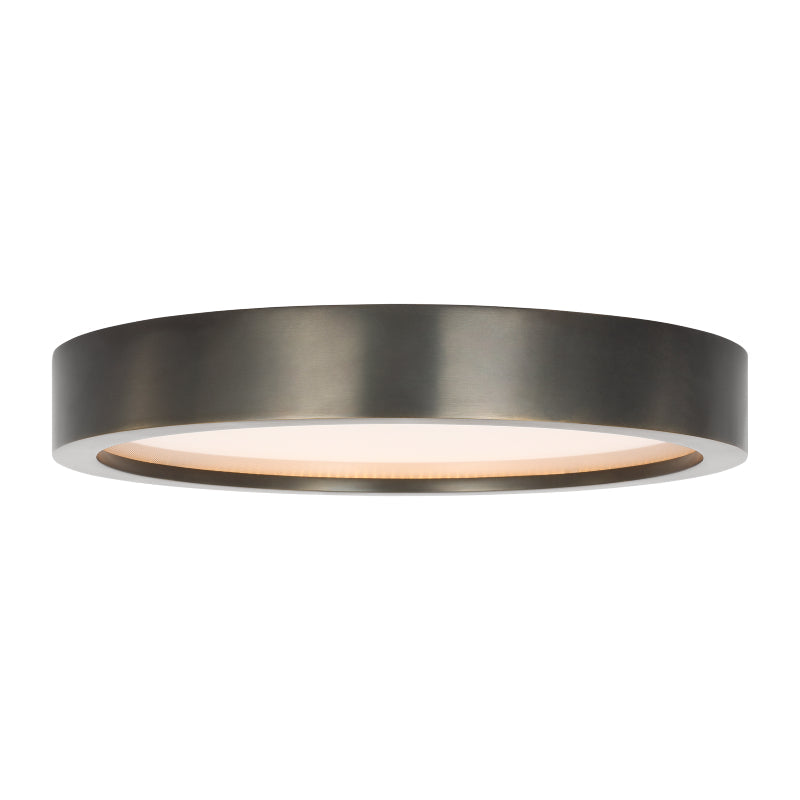 Visual Comfort Architectural KWFM19327BZ Modern Cerne 13" LED Flush Light - CCT:2700K - Finish: Dark Bronze