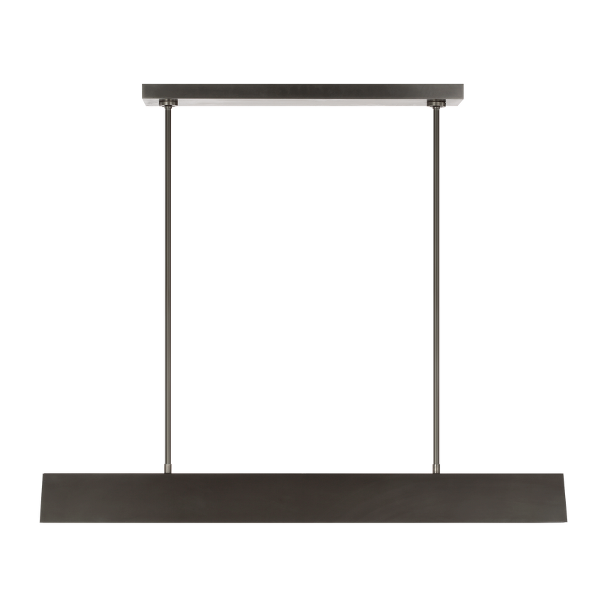 Visual Comfort Architectural KWLS34827BZ Pench Medium Linear Chandelier - Bronze - 46.9W 2700K - 398 Lumens - CRI 90 - Dimmable