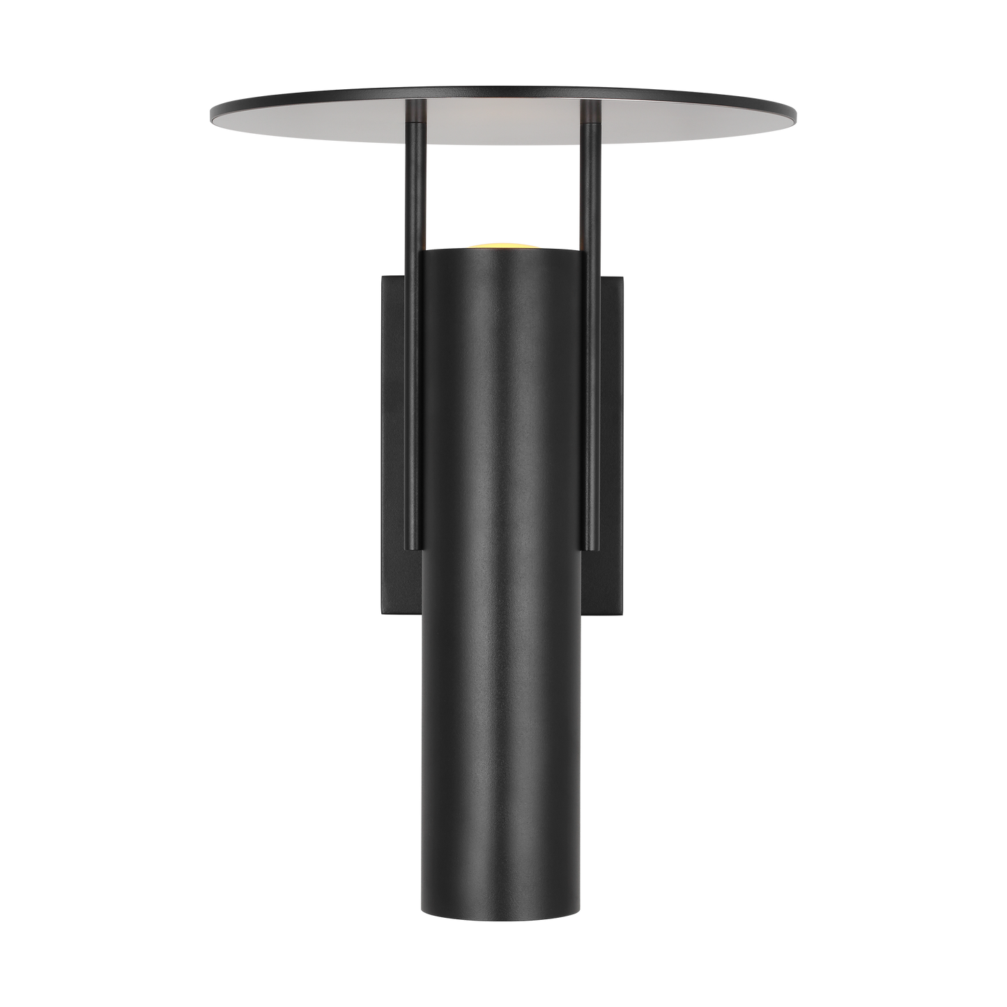 Visual Comfort Architectural KWOWS60927OB Kelly Wearstler Ronan 15", 11W Black LED Outdoor Wall Lantern 2700K Integrated LED