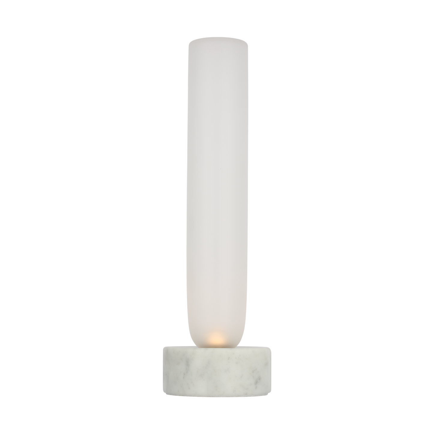 Visual Comfort Architectural KWTB50127CEW Kelly Wearstler Volver 14.9", 11W White Marble LED Table Lamp 2700K Integrated LED