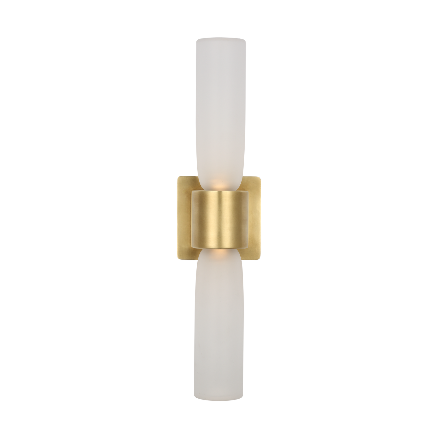 Visual Comfort Architectural KWWS49827CEHAB Kelly Wearstler Volver 18.6", 10.4W Hand Rubbed Antique Brass LED ADA Sconce Wall Light 2700K Integrated LED
