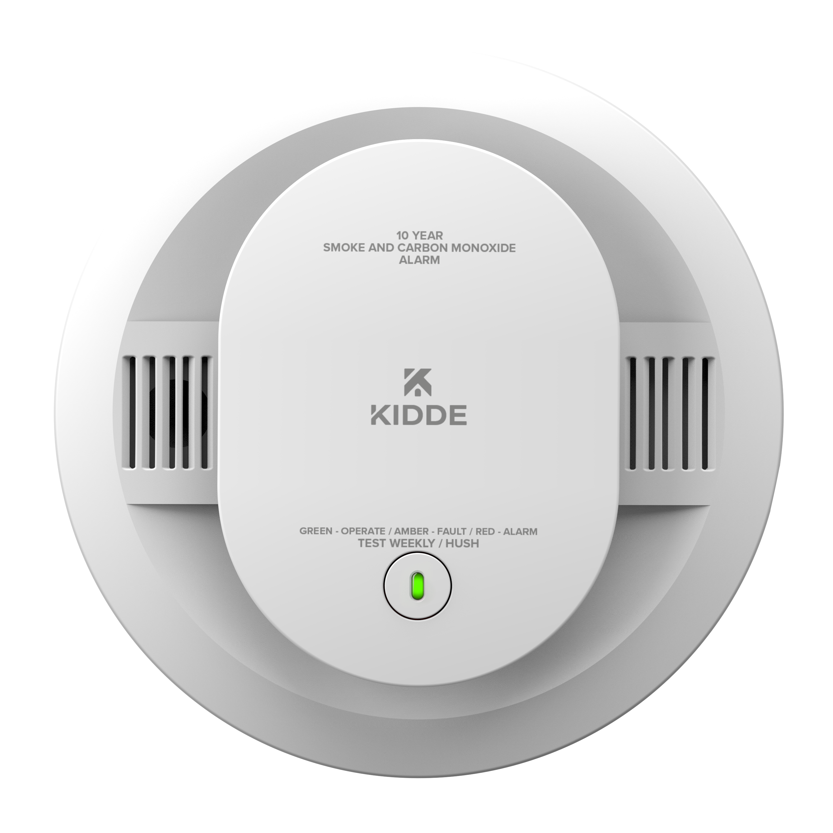 Kidde 30CUD10-V DETECT Combination Smoke And Carbon Monoxide Alarm 10-Year Battery Powered With Voice Alerts