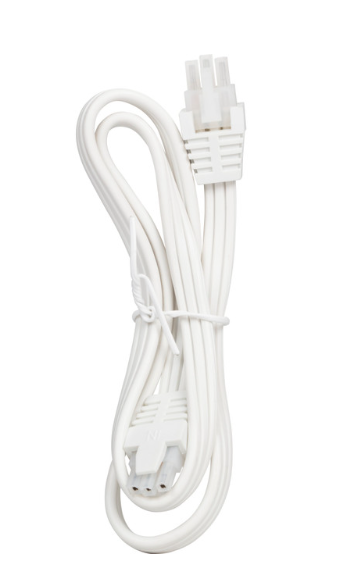 Task Lighting L-BL-LC-02-W 2 ft Linking Cable for 120V Bar Light, White Finish
