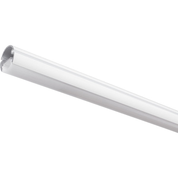 Task Lighting L-LCR-FR48-WT 48" Lighted Closet Rod Profile - Frosted Lens - White Finish