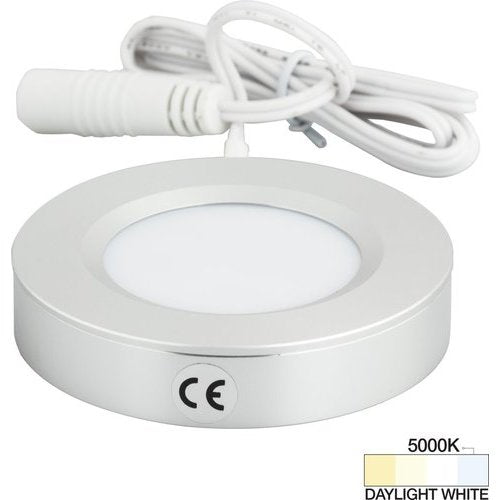 Task Lighting L-PS-FR-3BA-50 3 Watt LED Puck Light - 5000K - 180 Lumens - 12V - Brushed Aluminum