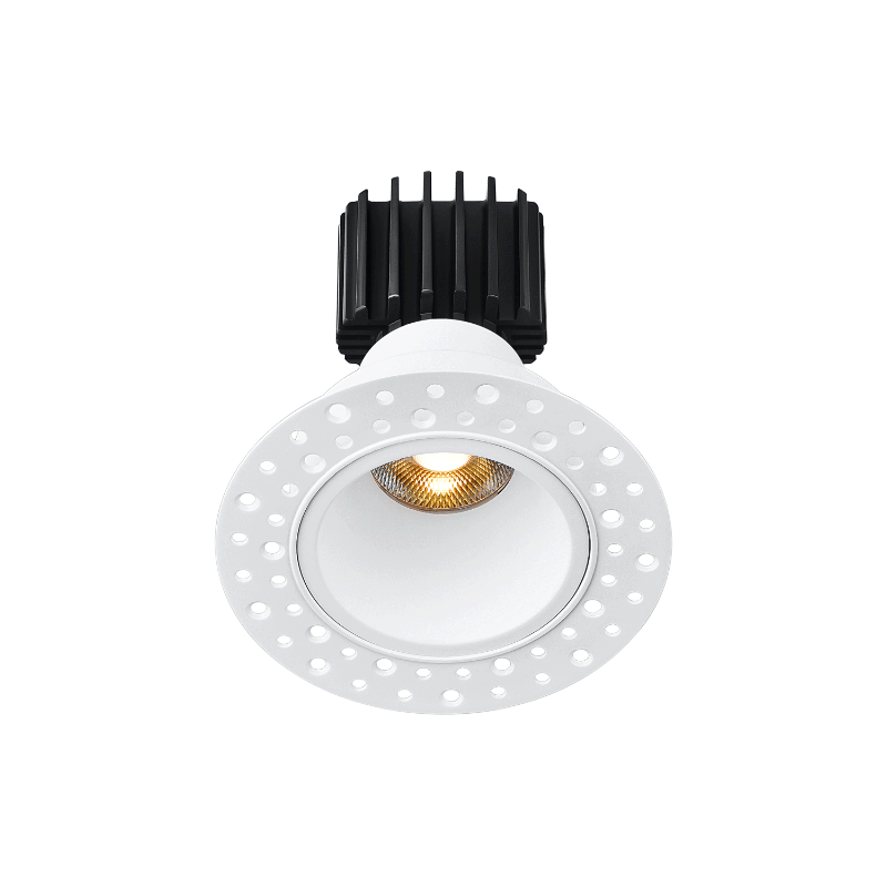 Lotus LED Lights L3F-RDI-WH Trim for Tangra 3" Fixed Round Deep Invisible - Finish: White