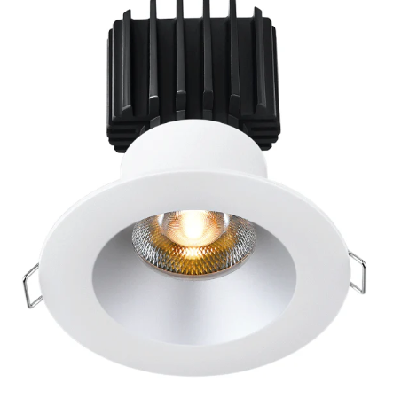 Lotus LED Lights L3F-RRW-AZ-RC-50-5C95 3" Tangra LED Fixed Round Recessed Wide Trim, Reflector w/ Clear Glass, Multi-Color Temperature, Beam Angle 50°, Alzak Finish
