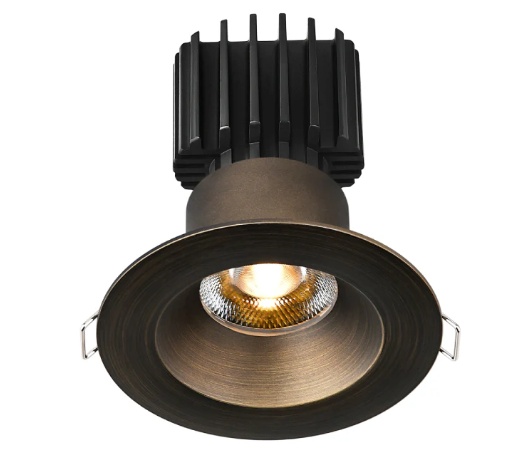 Lotus LED Lights L3F-RRW-BR-RC20-5C95 3" Tangra LED Fixed Round Recessed Wide Trim, Reflector w/ Clear Glass, Multi-Color Temperature, Beam Angle 20°, Oil Rubbed Bronze Finish