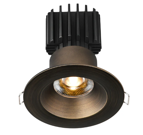 Lotus LED Lights L3F-RRW-BR-RC36-5C95 3" Tangra LED Fixed Round Recessed Wide Trim, Reflector w/ Clear Glass, Multi-Color Temperature, Beam Angle 36°, Oil Rubbed Bronze Finish