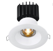 Lotus LED Lights L3F-RRW-WH-RS36-5C98 Tangra 3" Fixed Round Recessed Wide White Trim Reflector Semi-Frosted Glass, Beam Angle 36°, Multi-Color Temperature, CRI98