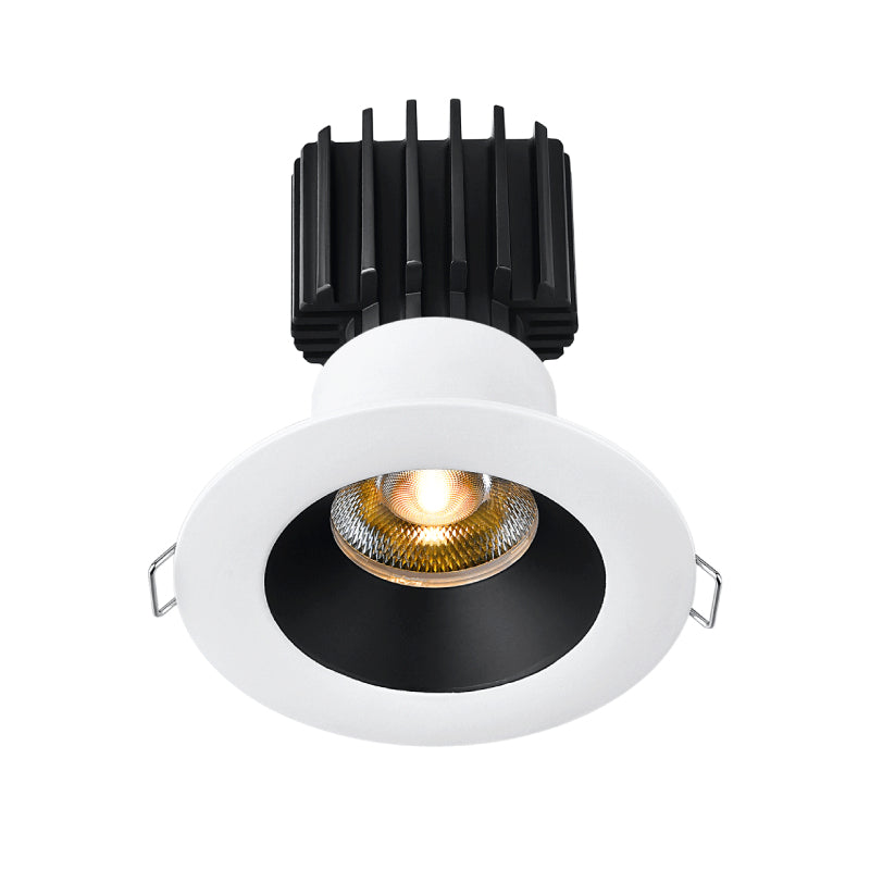 Lotus LED Lights L3F-RRW-WB Trim for Tangra 3" Fixed Round Recessed Wide - Finish: White/Black