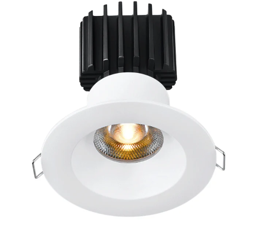 Lotus LED Lights L3F-RRW-WH-RS20-5C95 3" Tangra LED Fixed Round Recessed Wide Trim, Reflector Semi Frosted Glass, Multi-Color Temperature, Beam Angle 20°, White Finish