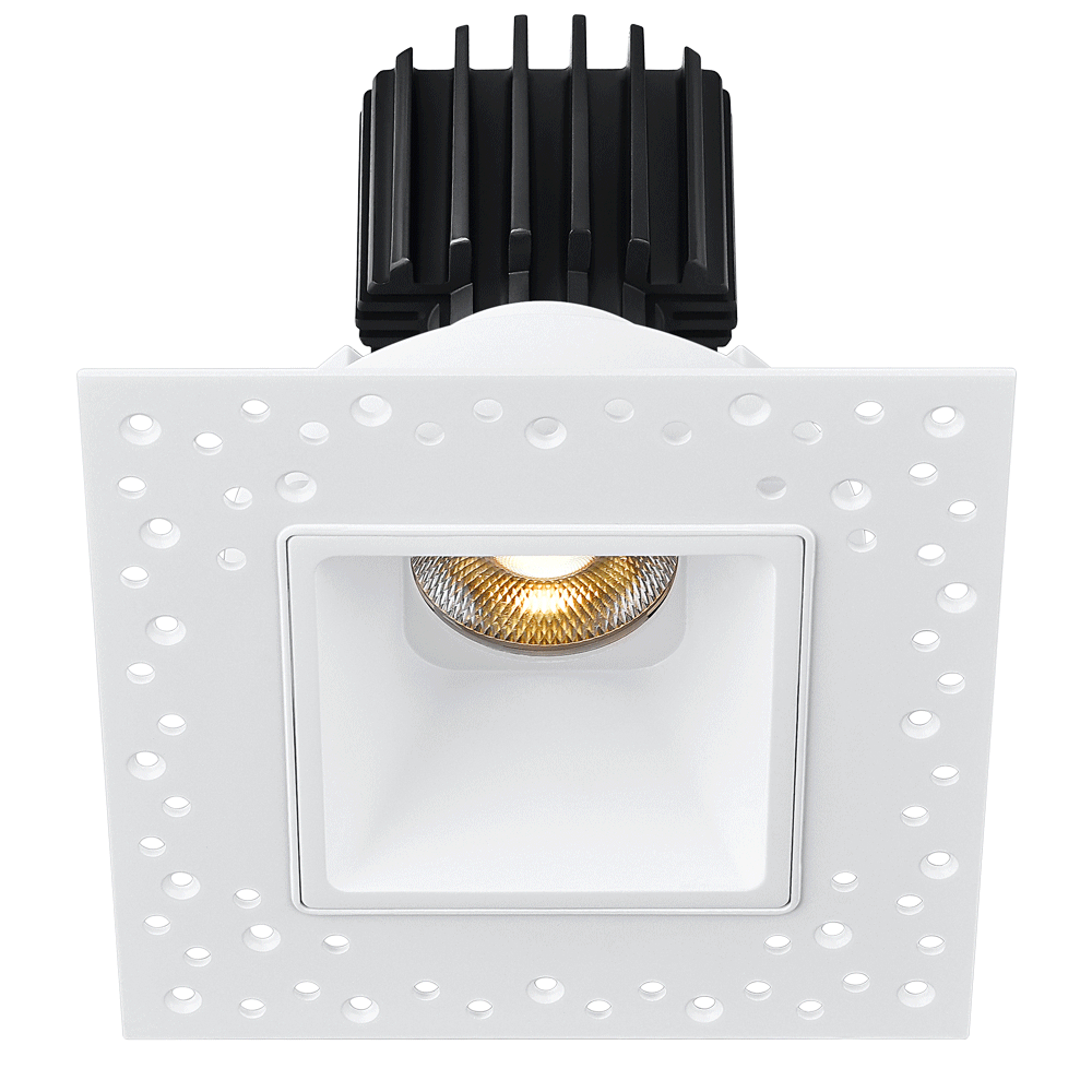 Lotus LED Lights L3F-SDI-WH-RF50-3K95 Tangra 3″ Surface/Trim Downlight – 50° Beam – 3000K – White Trim – Frosted Glass Reflector – CRI 95