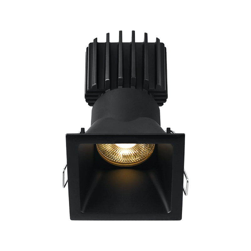 Lotus LED Lights L3F-SDT-BK Trim for Tangra 3" Fixed Square Deep Regressed Thin - Finish: Black