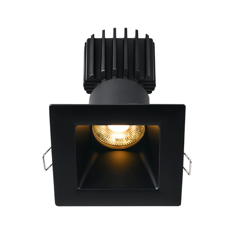 Lotus LED Lights L3F-SDW-BK Trim for Tangra 3" Fixed Square Deep Regressed Wide - Finish: Black