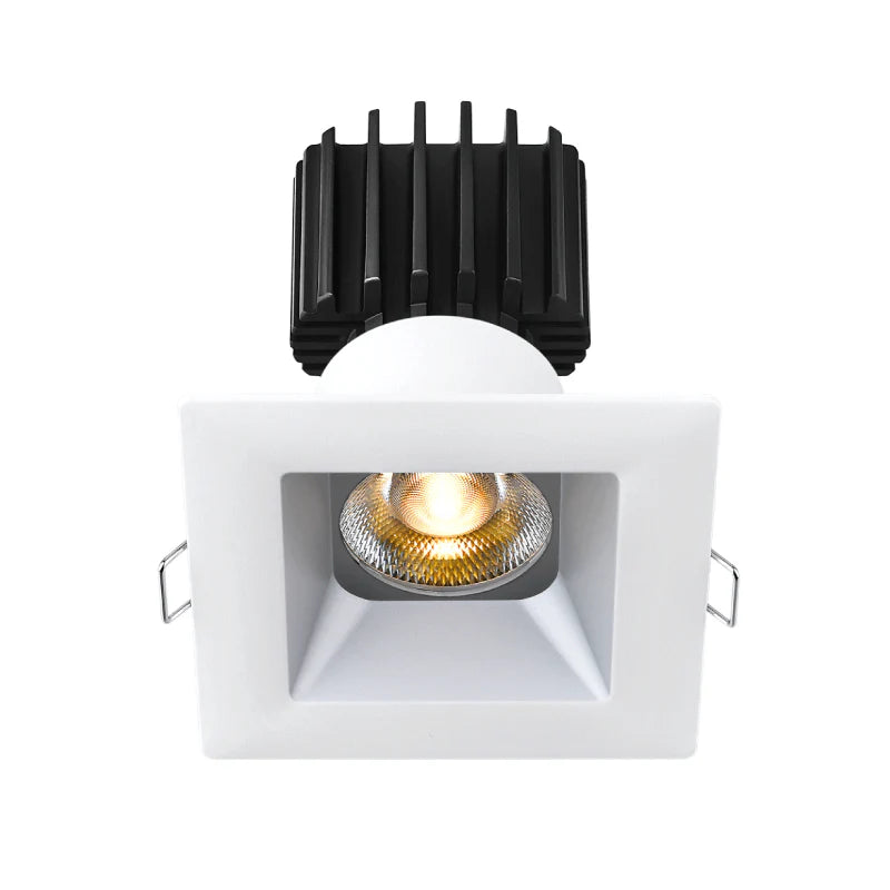 Lotus LED Lights L3F-SRW-AZ-RF50-1895 3" Tangra LED Fixed Square Recessed Wide Trim - CCT: Warm Dim(3000K-1800K) - Trim Color: Alzak - Optics: Reflector Frosted Glass - Beam Angle: 50°