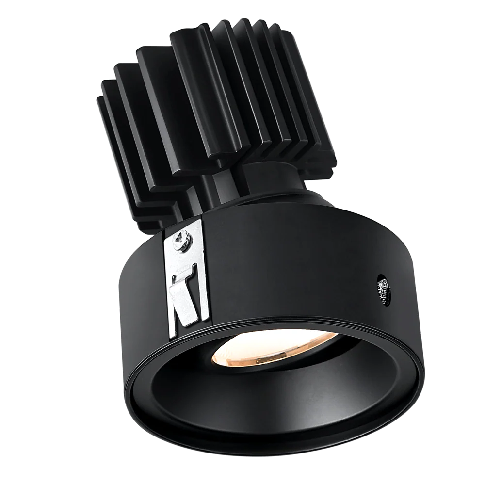Lotus LED Lights L3G-RIF-BK-RS20-5C95 Tangra 3" Gimbal Round Recessed Invisible Flangeless White Trim, Reflector Semi Frosted glass, Beam Angle 20°, Multi-Color Temperature, CRI95