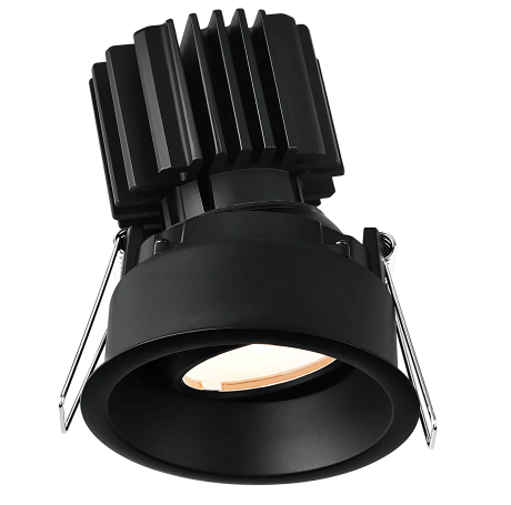 Lotus LED Lights L3G-RRT-BK Trim for Tangra 3" Gimbal Round Regressed Thin - Black Finish