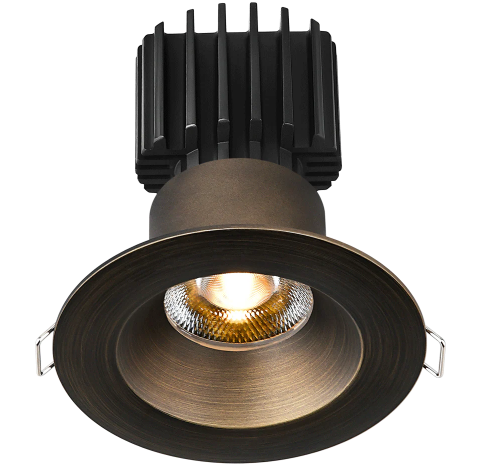 Lotus LED Lights L3G-RRW-BR Trim for Tangra 3" Gimbal Round Regressed Wide - Bronze Finish