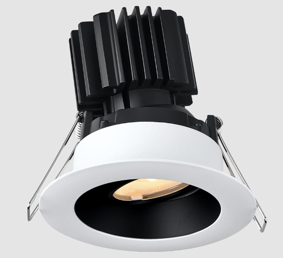 Lotus LED Lights L3G-RRW-WB-RF50-1895 Tangra 3″ Gimbal Round Recessed Wide White-Black Duo Trim, Reflector Frosted Glass, Beam Angle 50°, DTW 30K to 18K, CRI95