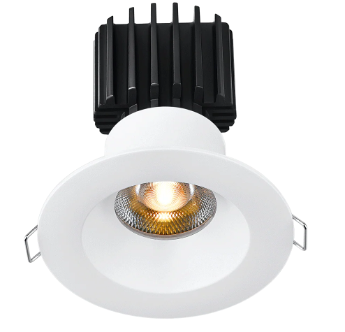 Lotus LED Lights L3G-RRW-WH Trim for Tangra 3" Gimbal Round Regressed Wide - White Finish